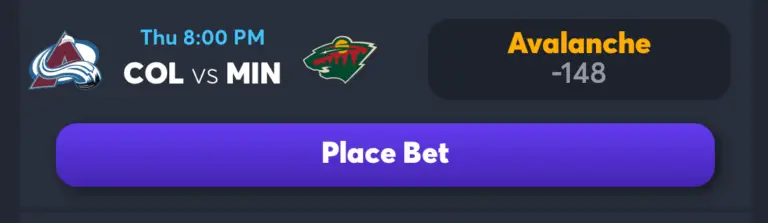 Colorado Avalanche vs. Minnesota Wild prediction ai