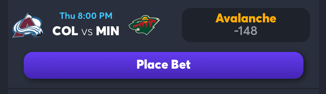 Avalanche vs Wild: AI Prediction - AI NHL Pick & Odds Today