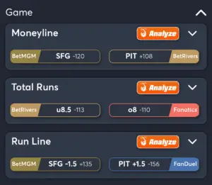 Giants vs Pirates- Best Bets