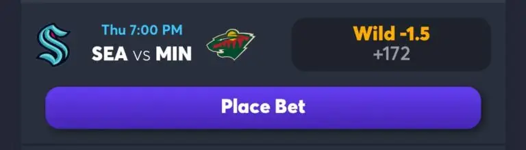 Kraken vs Wild AI Prediction and Best Bet - AI NHL Picks