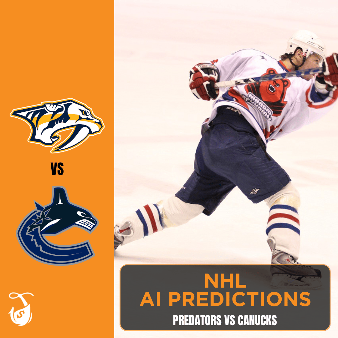 Predators vs Canucks AI Prediction - Game 2 - AI NHL Picks (1)