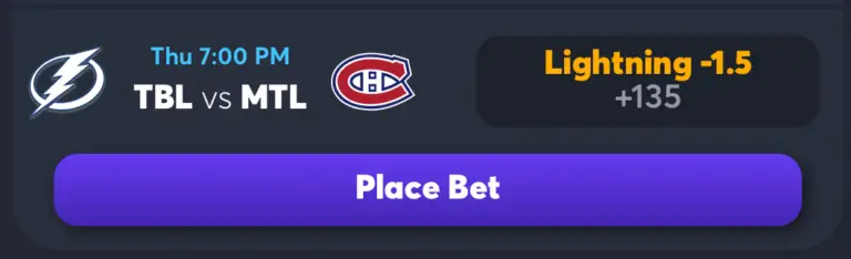 lightning vs canadiens ai pick