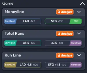 Dodgers vs Giants- Best Bets