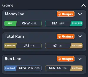 White Sox vs Mariners- Best Bets