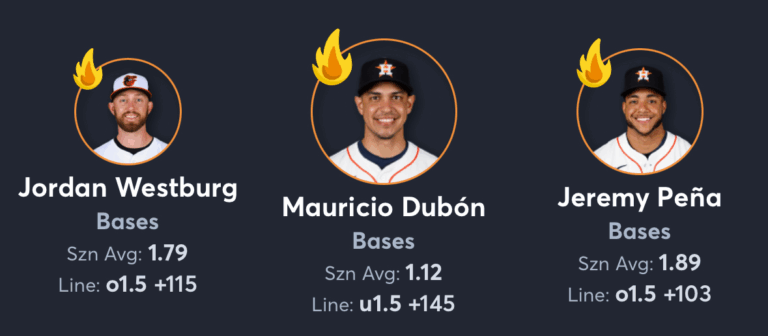 Orioles vs Astros- Player Props