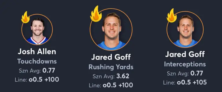 Bills vs Lions - Player Props