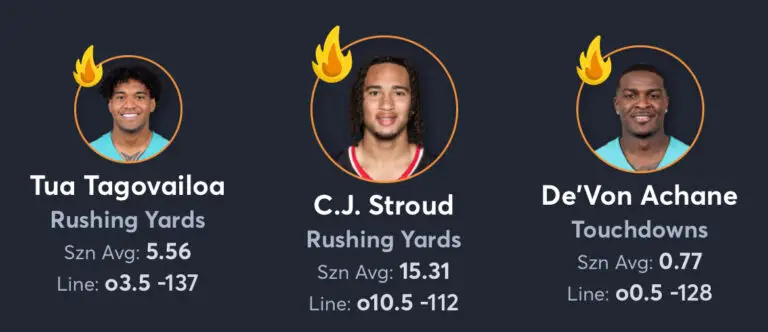 Dolphins vs Texans - AI Player Props