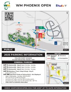 WM Phoenix Open Parking Guide & Map 2025