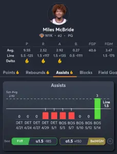 Celtics vs Knicks- Player Prop 1