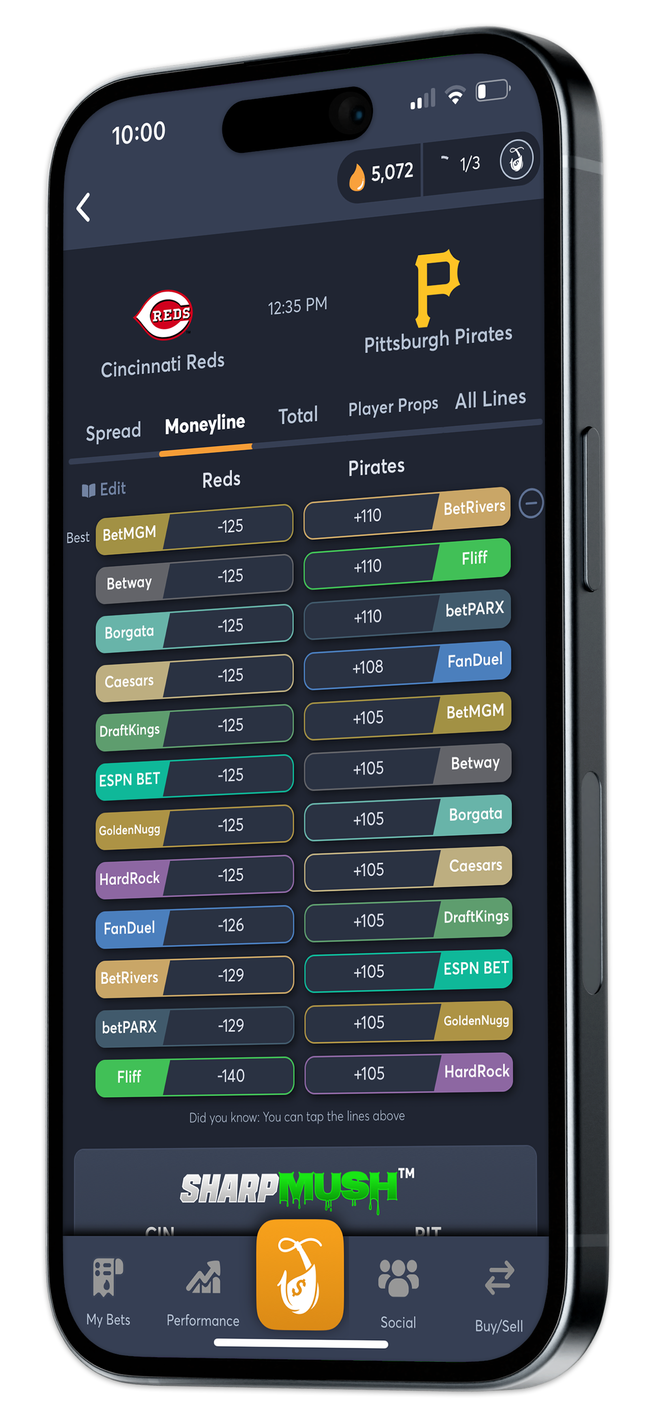MLB Best Odds - iPhone 15 Mockups Set Black v02 - Juice Reel