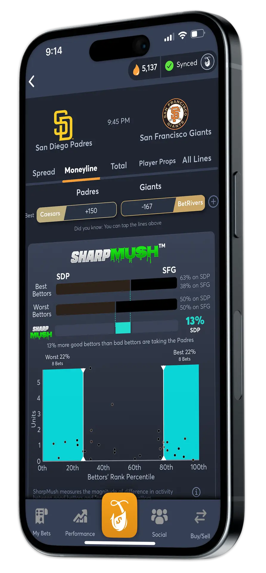 MLB Consensus Picks + Public Betting Trends iPhone 15 Mockups Set Black v02 - Juice Reel (1)