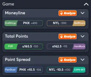 Mercury vs Liberty - Best Odds