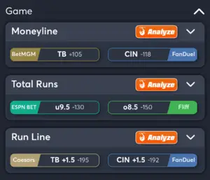 Rays vs Reds- Best Bets