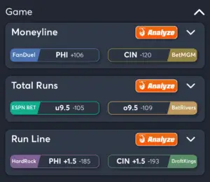 Phillies vs Reds- Best Bets