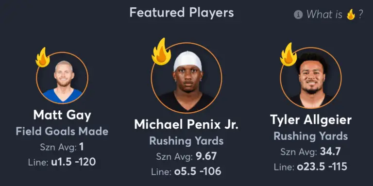 Commanders vs Falcons- Player Props