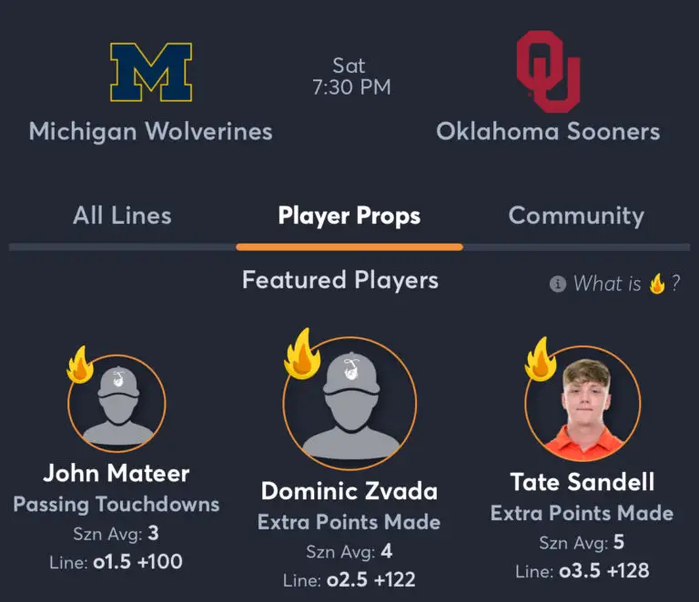 Michigan vs Oklahoma Player Props and PrizePicks