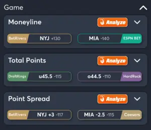 Jets vs Dolphins- Best Bets
