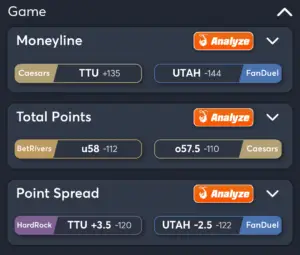 Texas Tech vs Utah- Best Bets
