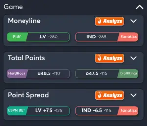 Raiders vs Colts- Best Bets