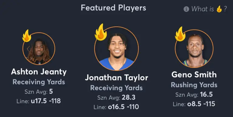 Raiders vs Colts- Player Props