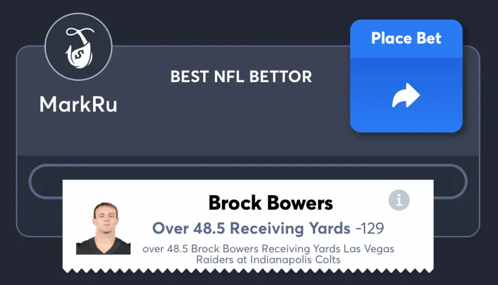 Raiders vs Colts- PrizePicks